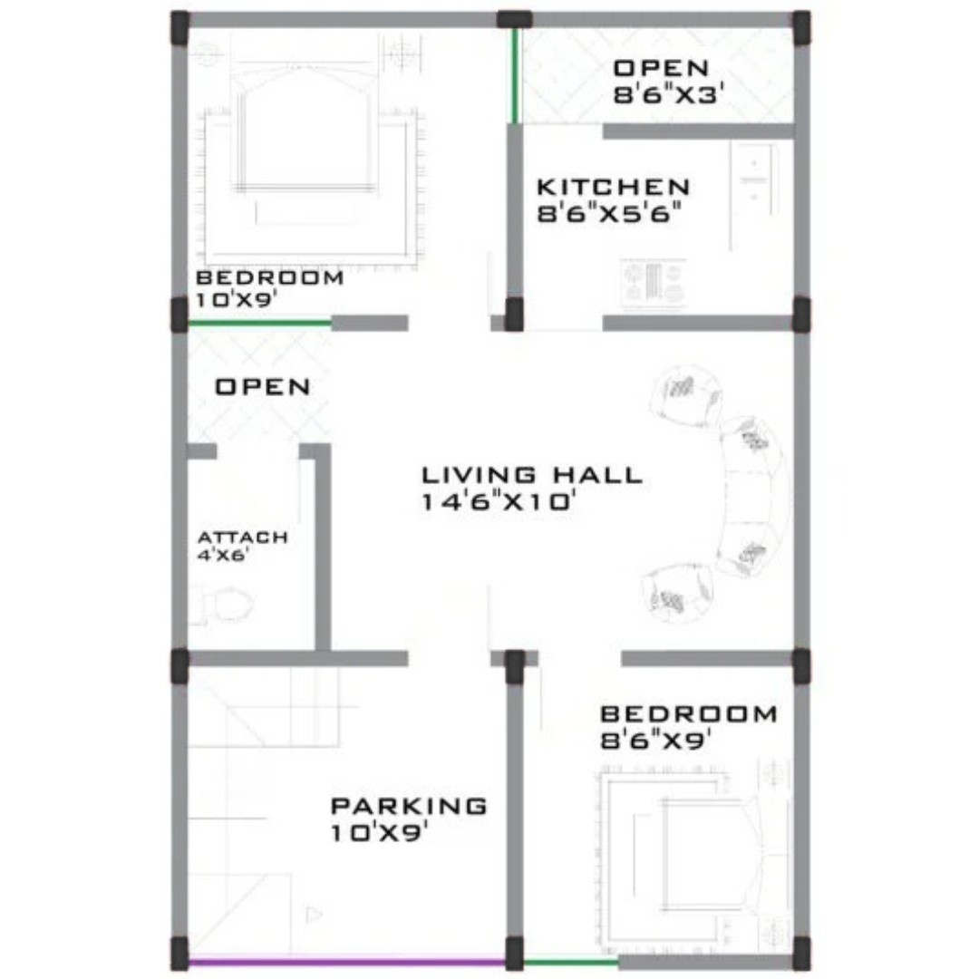 20 30 house plan