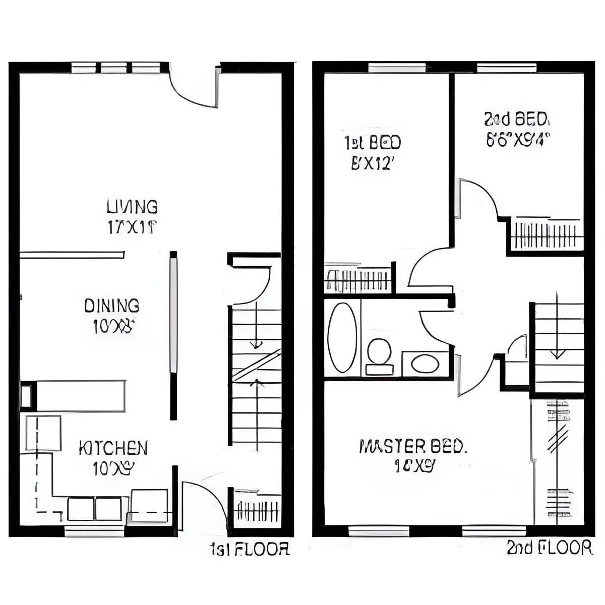 800 square feet house plan 800 square  feet house plan